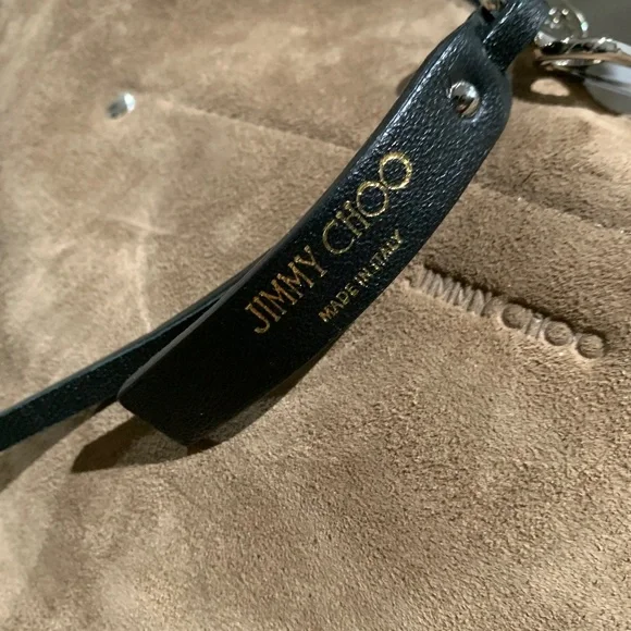 Authentic JIMMY CHOO Raven Suede Hobo Tote Shoulder Bag - Picture 8 of 8